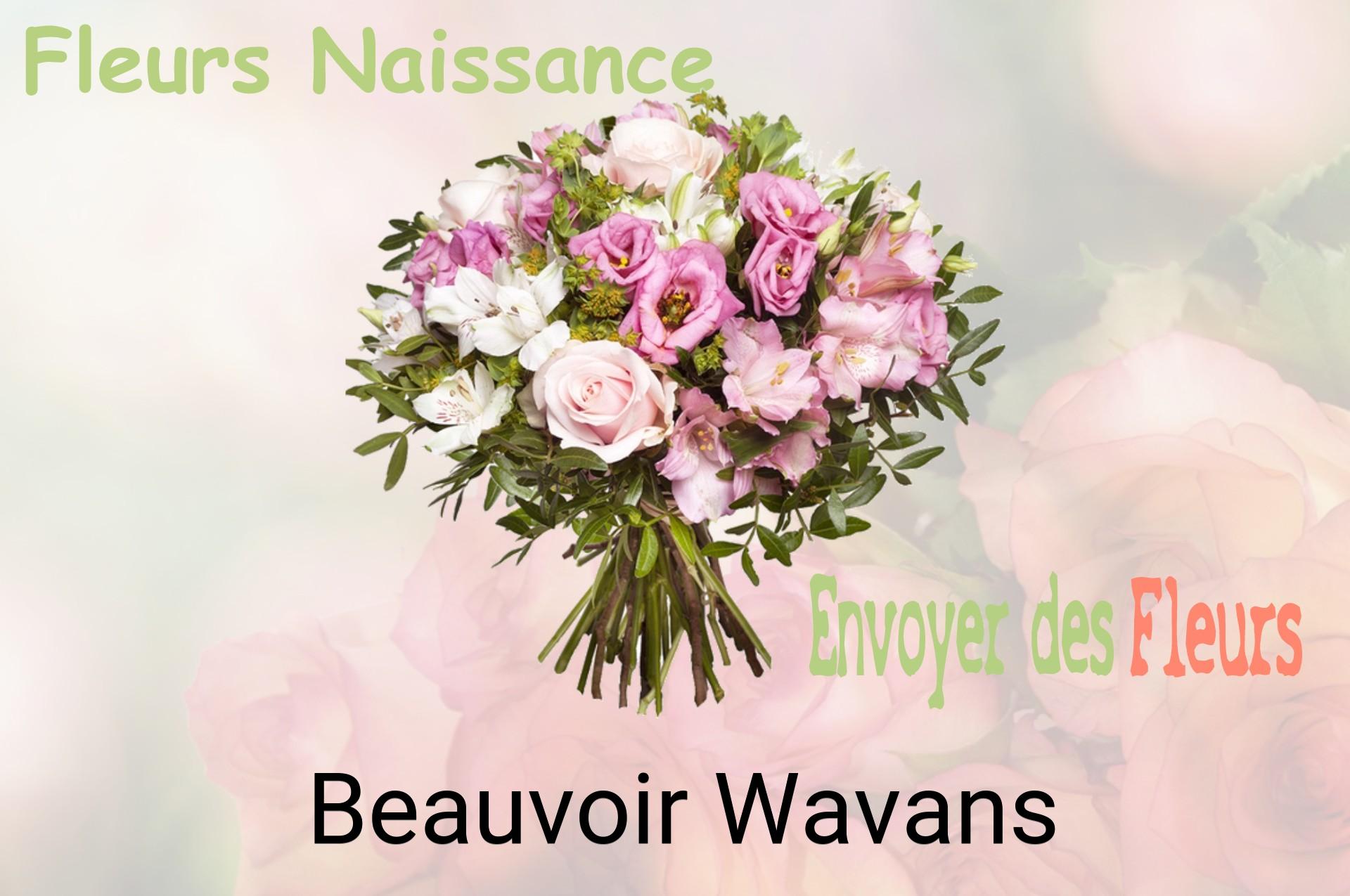 Bouquet de fleurs de naissance livré à Beauvoir-Wavans